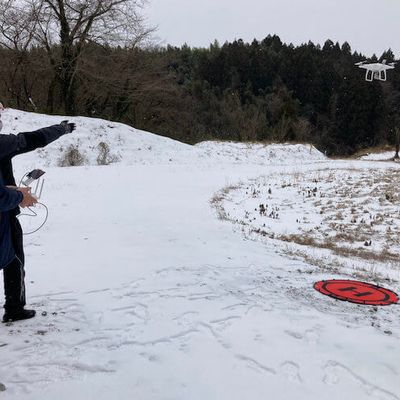 ドローン実習の様子