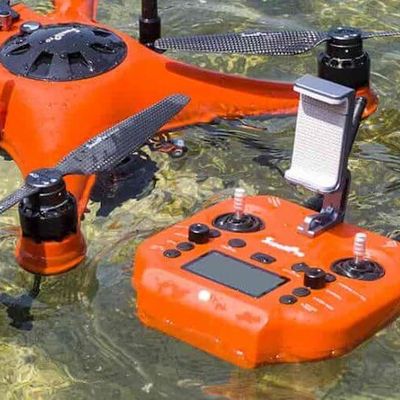 soramichiドローンスクール 防水ドローン物件投下