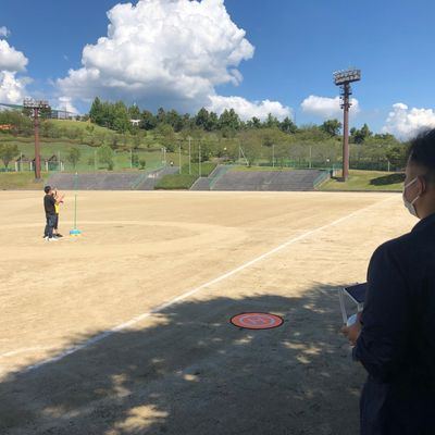 屋外講習の様子です