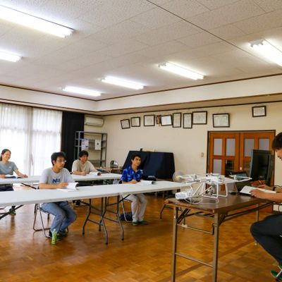 岡山の空　座学の様子