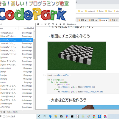Python × マインクラフト