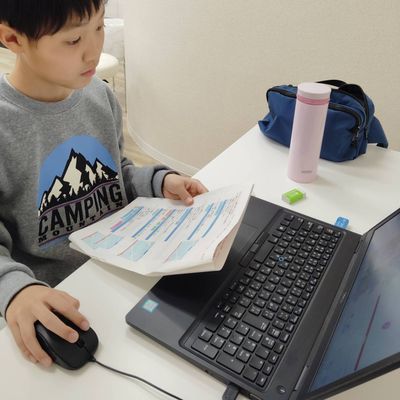 プログラミング検定試験の様子