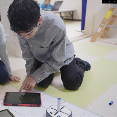 ロボットの操作する姿