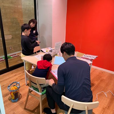 個室での授業の様子