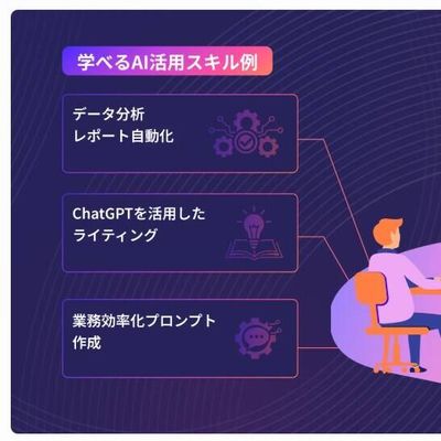 身につけられる生成AIスキル