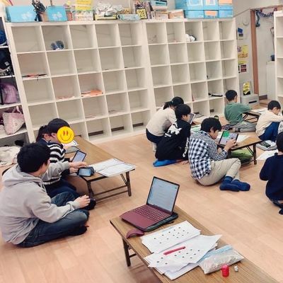 あざみ野校の生徒は、元気な子が多いですね！（時々うまくいくと歓声をあげます笑)