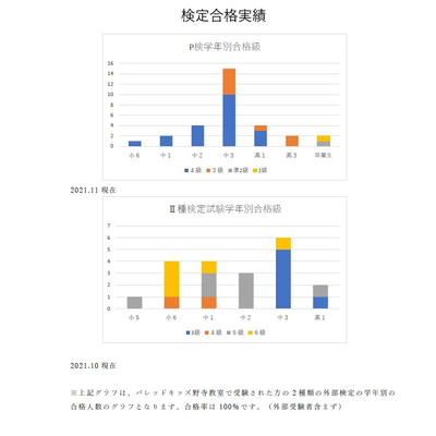 検定合格実績