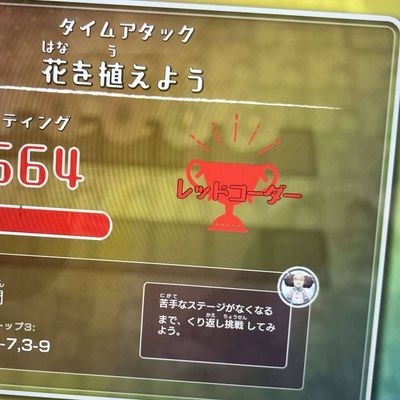 最高得点をめざして日々頑張っています。