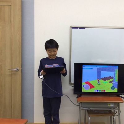クリエイトで作った世界をみんなに発表してもらいます。