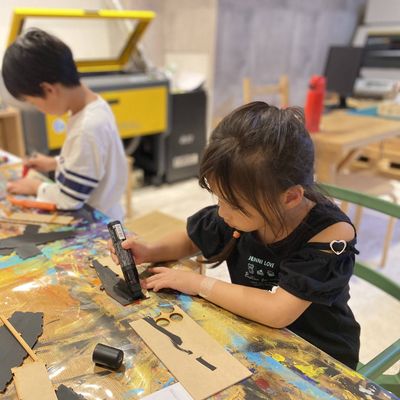 ダイヤル式宝箱の制作(レーザーカッターを使ったワークショップ)