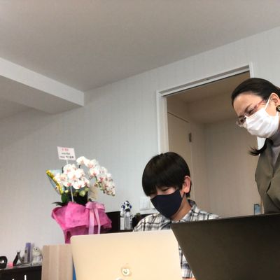 遠路はるばる来てくれています＆教室長は私です