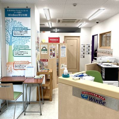 建物に入ってすぐ右の階段を上っていただけますと受付がございます。