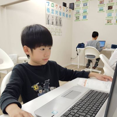 プログラミング検定試験の様子