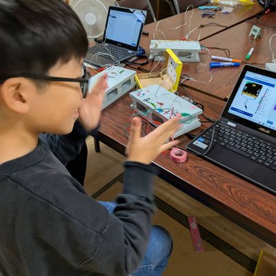 マイクロビットでイライラ棒作り