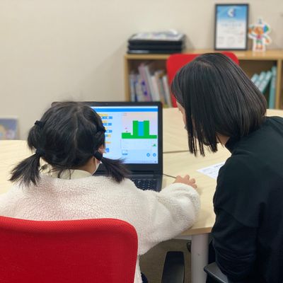 マンツーマン授業で学習