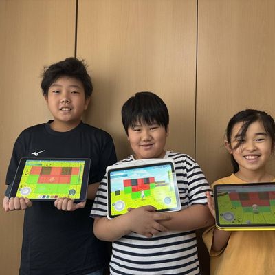 夏期講習ではスイカのドット絵を完成させました！