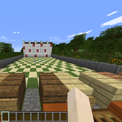 マイクラで作った射的ゲーム！