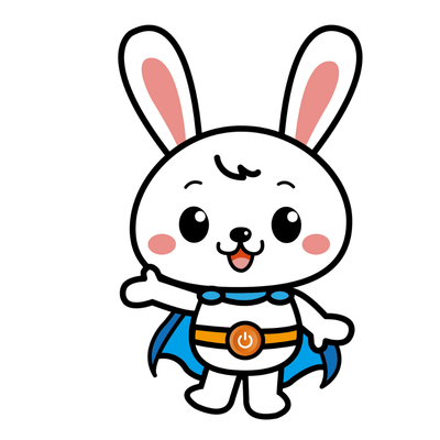 プログラミングが得意なラビー。オリジナルキャラクター。