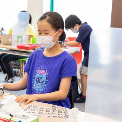 発展的に、画像解析などに取り組む生徒もいます（撮影：2020年8月）