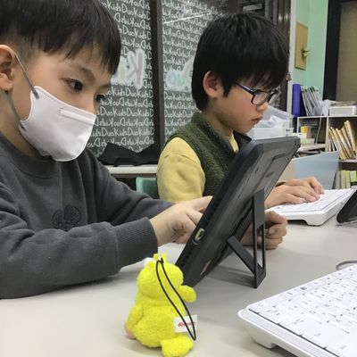 タイピングの練習も行います！ホームポジションもバッチリ♪