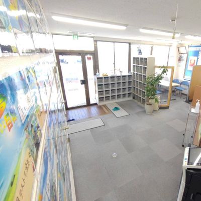 受付スペースです。常に清潔な状態でお待ちしております。