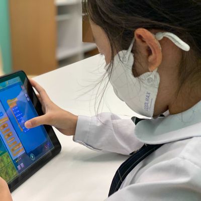 50分授業の中で自分の課題に取り組みます。