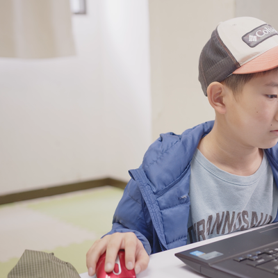課題に取り組む姿