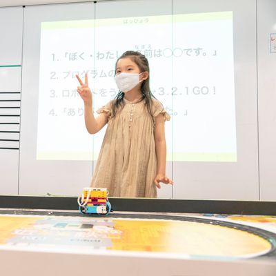 みんなの前でプレゼン