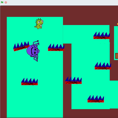 青鬼オンラインのようなゲームが作りたい！と青鬼のイラストを生徒さんが描いてくれました！