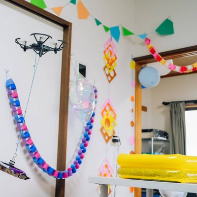 ドローンプログラミングでおかし釣り！