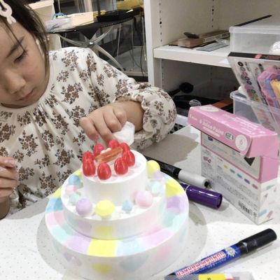 ”３Dプリンターでケーキを作る”アイデアをかたちにできる思考を育てています。