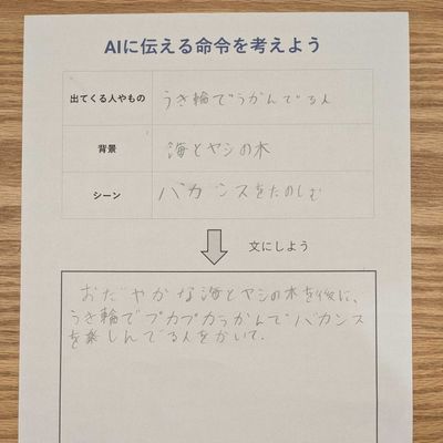 AIのプロンプトを考えよう