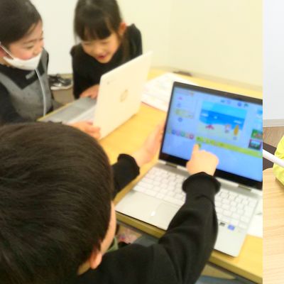 年中さんから小学6年生まで通えるプログラミング教室です。