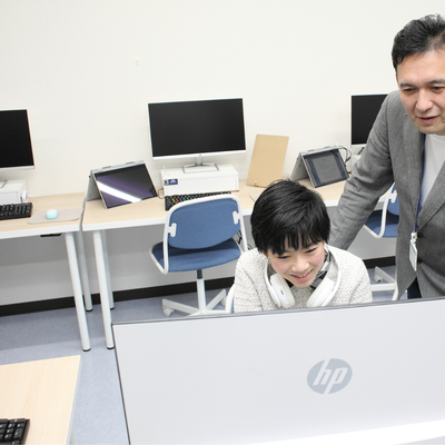 個別指導で自分のペースで学ぶことができます。2
