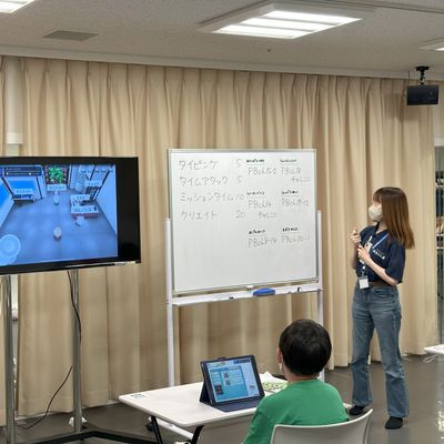 コーチと一緒に今日のレッスンでの目標を立てます！