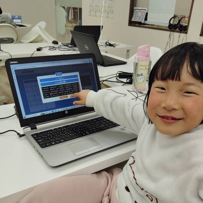 タイピングコンテストに向けて練習を頑張っています！
