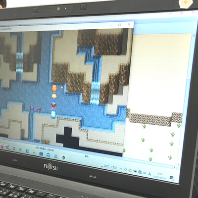 作成したミニゲーム(物語デザインコース)をテストプレイして、難易度を調整します。