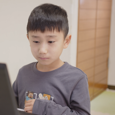 課題に取り組む姿