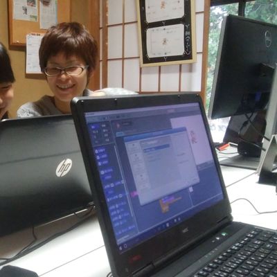 教室での個別学習の様子