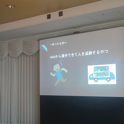 修了発表会での発表の様子