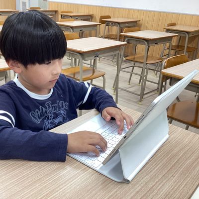 タイピング練習も頑張っています♪