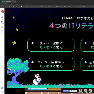ITリテラシーについて学ぶ様子