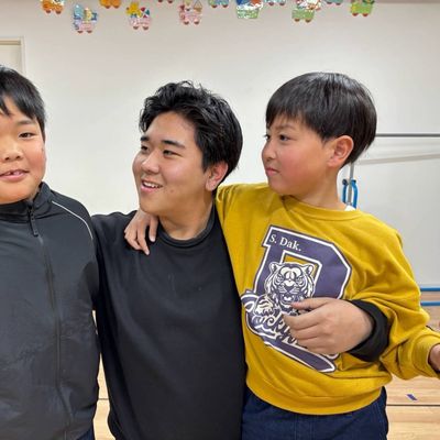 講師と生徒でハイチーズ♪