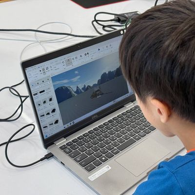 Robloxレッスンの様子