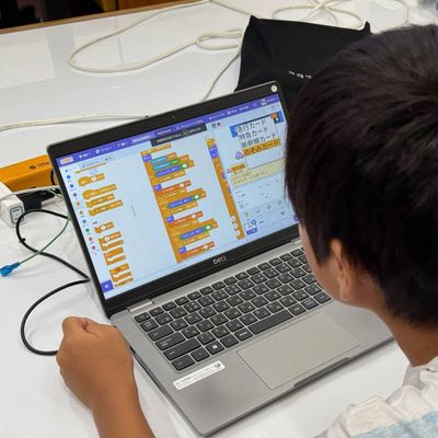 Scratchを利用した授業の様子
