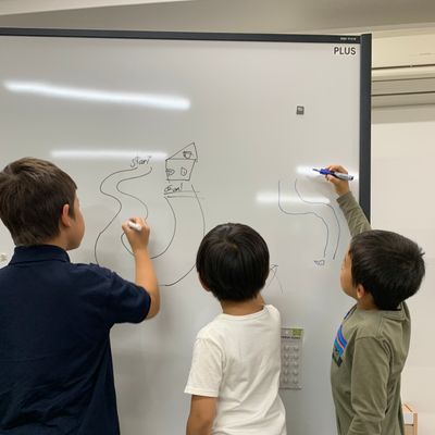 楽しく意見を出し合います