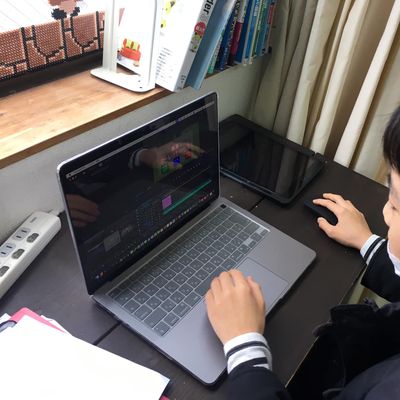 動画編集でAdobe premiereを使う子も…すごい！