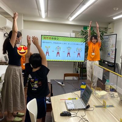 事前の体操もバッチリ