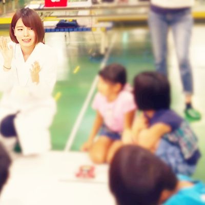 講師と一緒に「ナイストライ！」「ナイスクリア！」を繰り返します