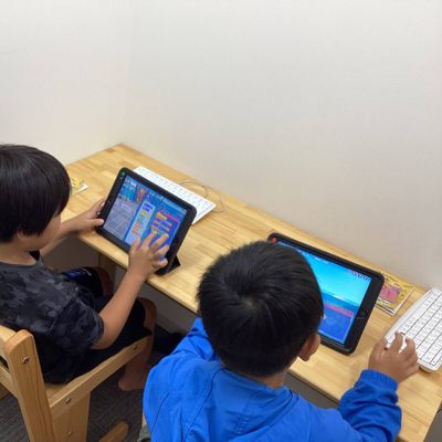 お友達と刺激しながらってどんどんスキルアップしています（小３）